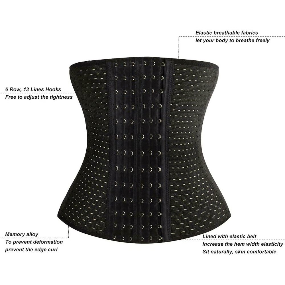 Women's Waist Trainer Tummy Control Waist Cincher Adjustable Corset - Picture 4 of 7